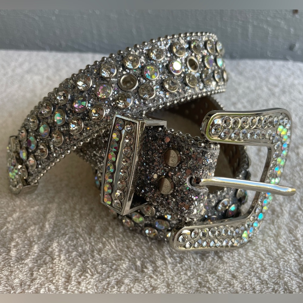 Western Cowboy Rhinestone belt - Picture 2 of 4